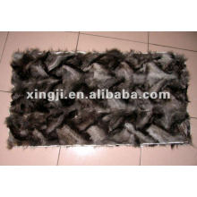 silver fox leg fur plate